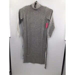 shoedazzle casual, cozy midi sweater dress, silver filigree Size 1X